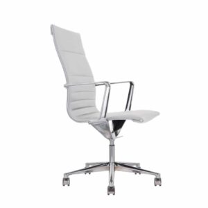 Fauteuil de direction design SOPHIA cuir gris