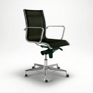 Chaise de bureau design cuir NAOS