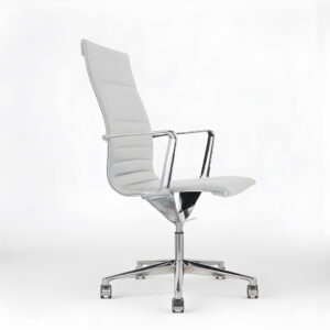 Fauteuil de direction design SOPHIA cuir gris