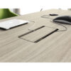 Bureau de direction design italien FULDA passe-câble
