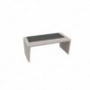 Milan plan Orne Gris avec insert de cuir Anthracite - Burostock.fr