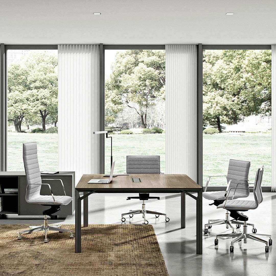 X8 Bureau Direction Professionnel Bois Melamine