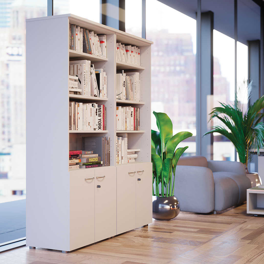 Étagère bibliotèque basse de bureau