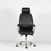 339 Fauteuil Direction Cuir accoudoir chrome