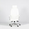 Fauteuil de direction cuir NAVARA blanc