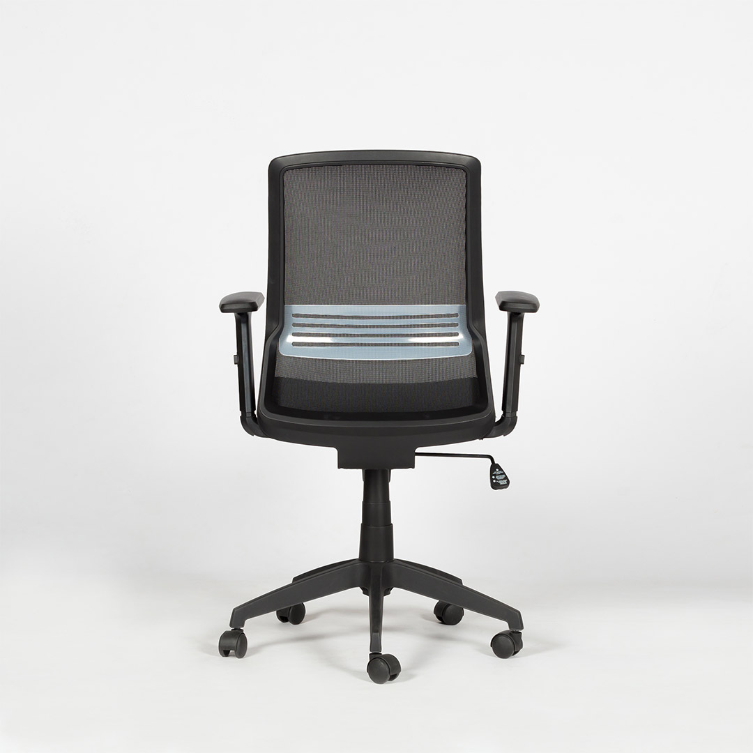 Chaise de bureau ergonomique NOVELLO noire 