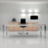 Bureau de direction design Han finition chêne fil