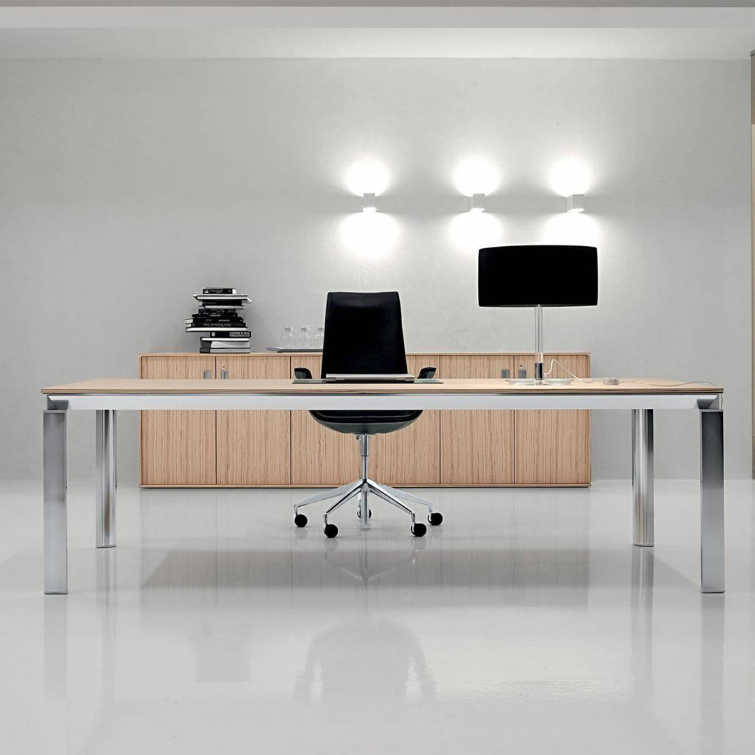 Bureau de direction design Han finition chêne fil