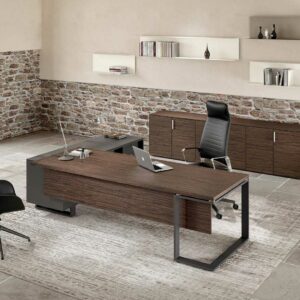 Bureau de direction design italien Archimede wenge