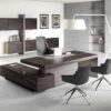 Bureau de direction design italien Fulda finition wenge