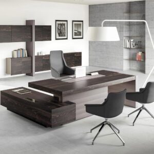 Bureau de direction design italien Fulda finition wenge