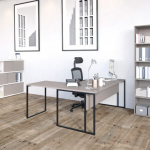 BUREAU DROIT COMPACT 120X60 HETRE - BuroStock Réunion