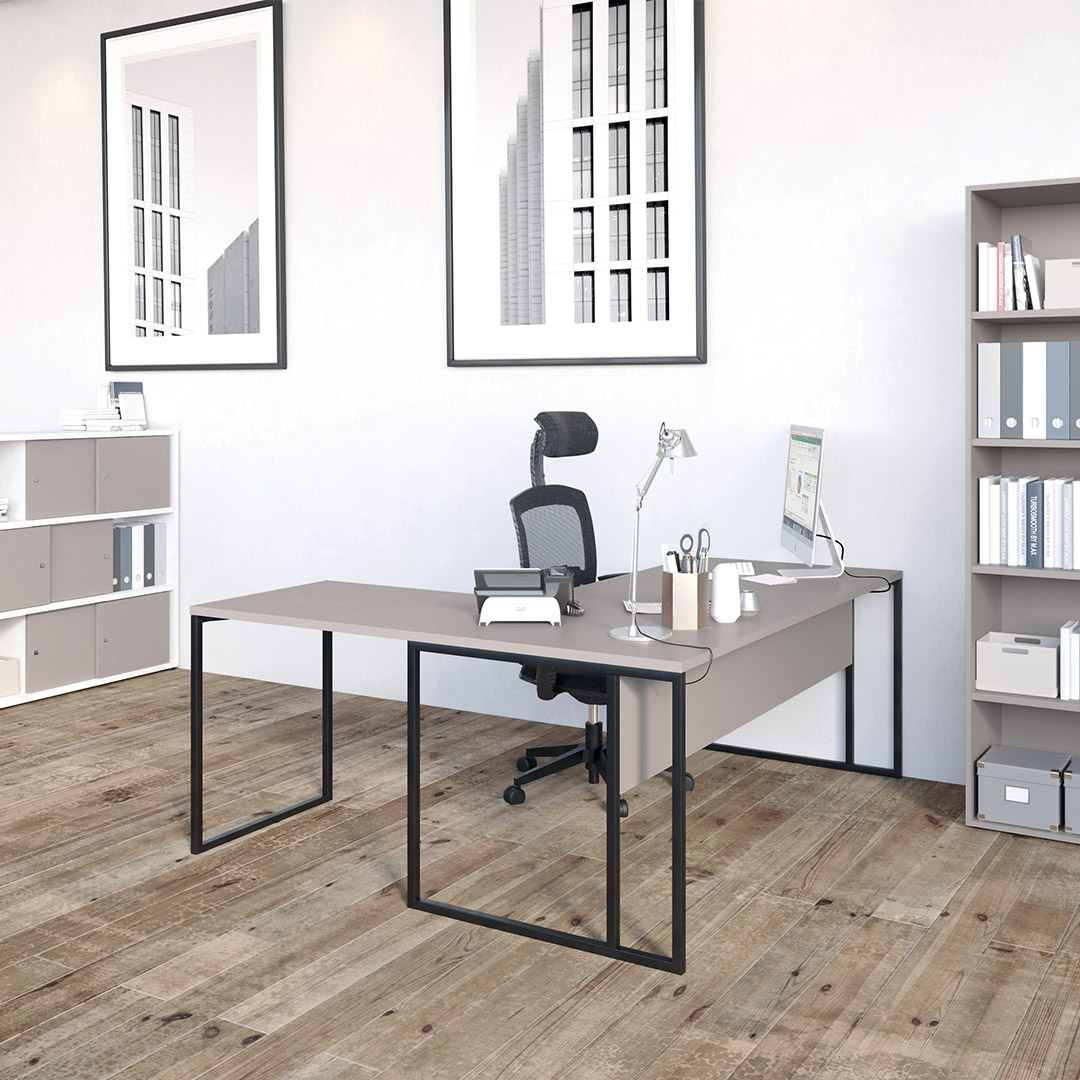 Bureaux moderne plateau 120 cm style industriel