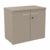 Armoire de bureau portes battantes 72 x 80 cm QUIETUDE finition Argile