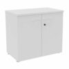 Armoire de bureau portes battantes 72 x 80 cm QUIETUDE finition Blanc