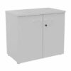 Armoire de bureau portes battantes 72 x 80 cm QUIETUDE finition Gris