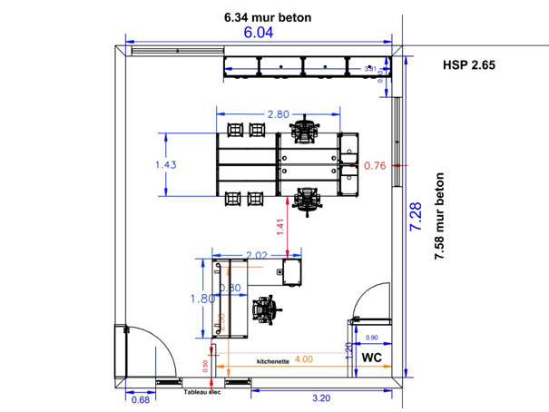plan 2d amenagement open space