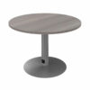 Table de réunion ronde ENSEMBLE Cèdre pied aluminium