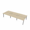 Bureau Bench 6 personnes Paris pieds trapèze piétement alu plateau Nebraska
