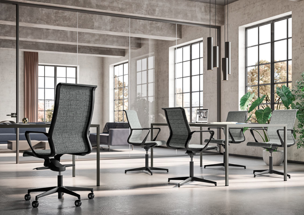 style industriel bureau individuel quadrifolio