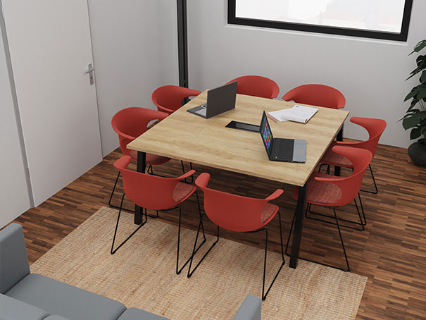 amenagement salle reunion plan 3d