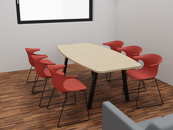 amenagement salle reunion plan 3d