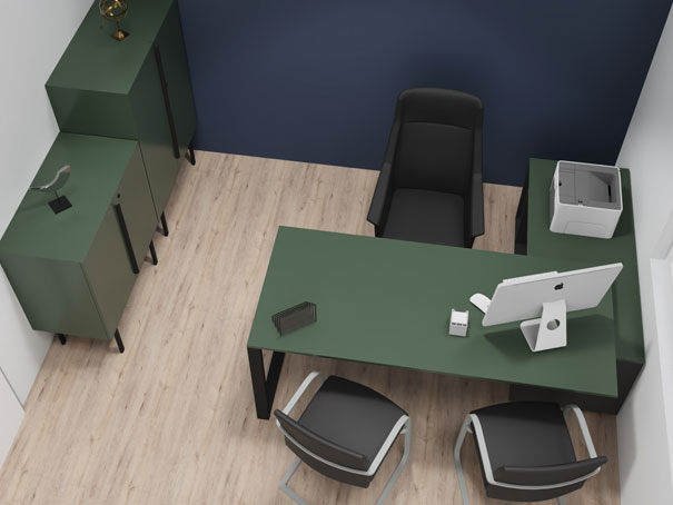 bureau cabinet medical plan 3d