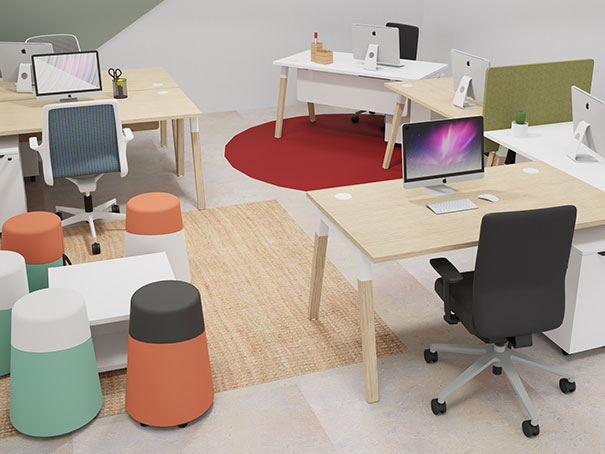 realisation amenagement client cremat open space 3D