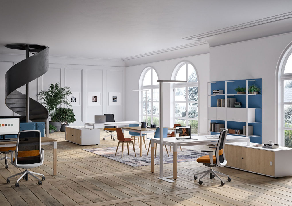 mobilier bureau moderne quadrifoglio