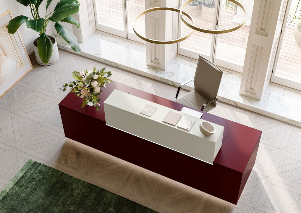 banque accueil design quadrifoglio
