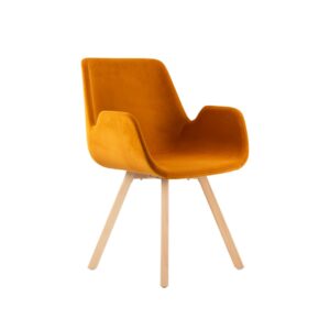 Chaise visiteur ALVARO pieds bois