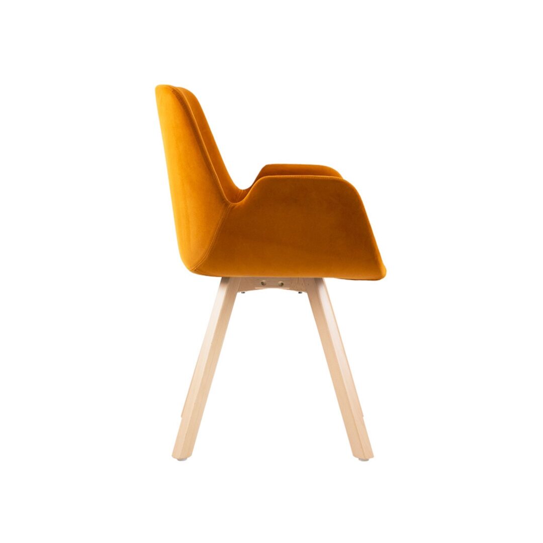 Chaise visiteur ALVARO pieds bois