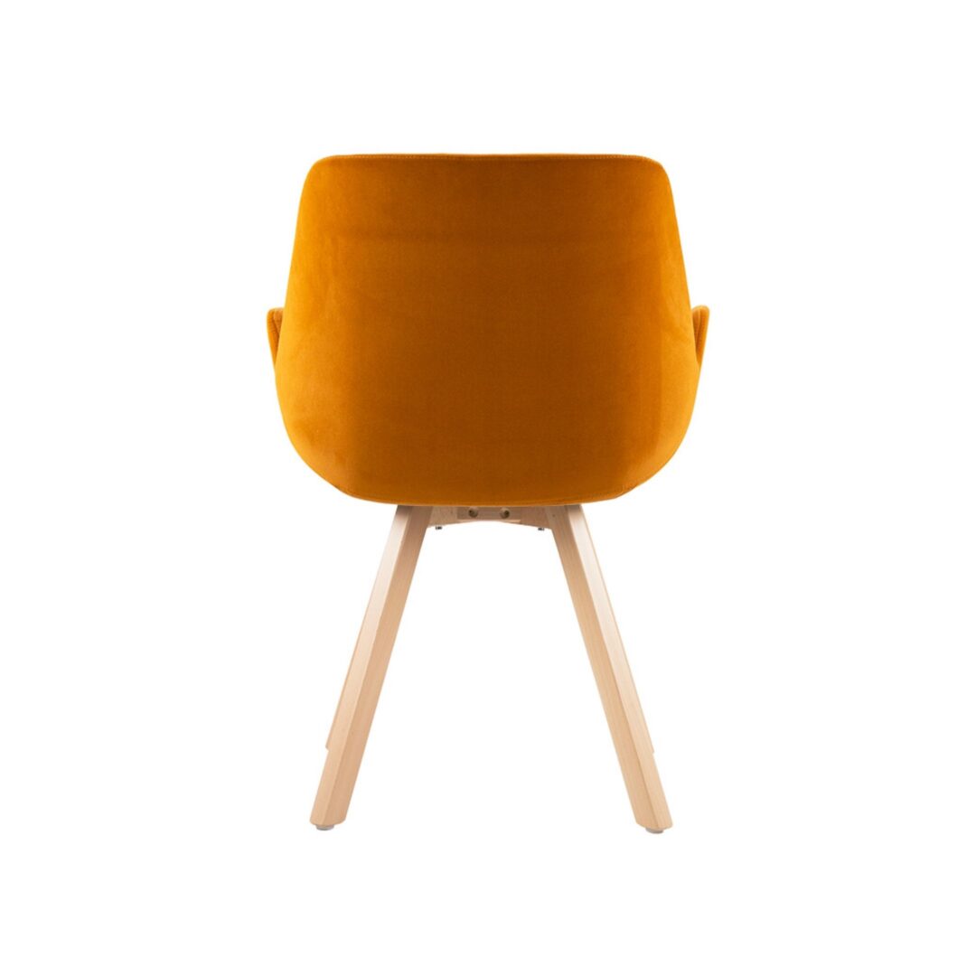 Chaise visiteur ALVARO pieds bois 3