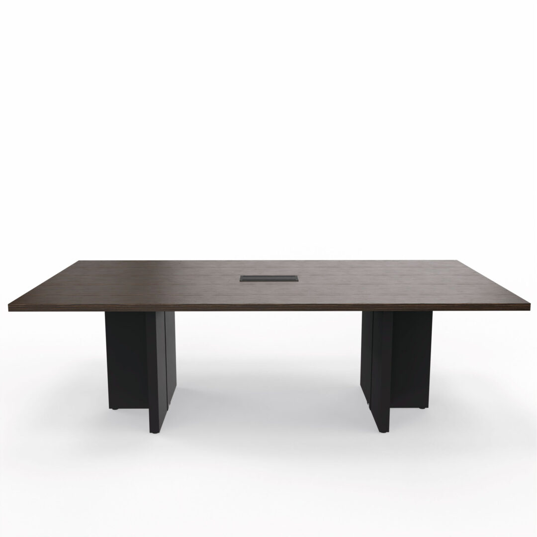 Table-de-réunion-rectangulaire-CARINO--avec-top-access-(240x120)-Peuplier-Brun