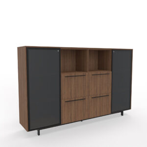 Armoire de rangement vitrée LANA