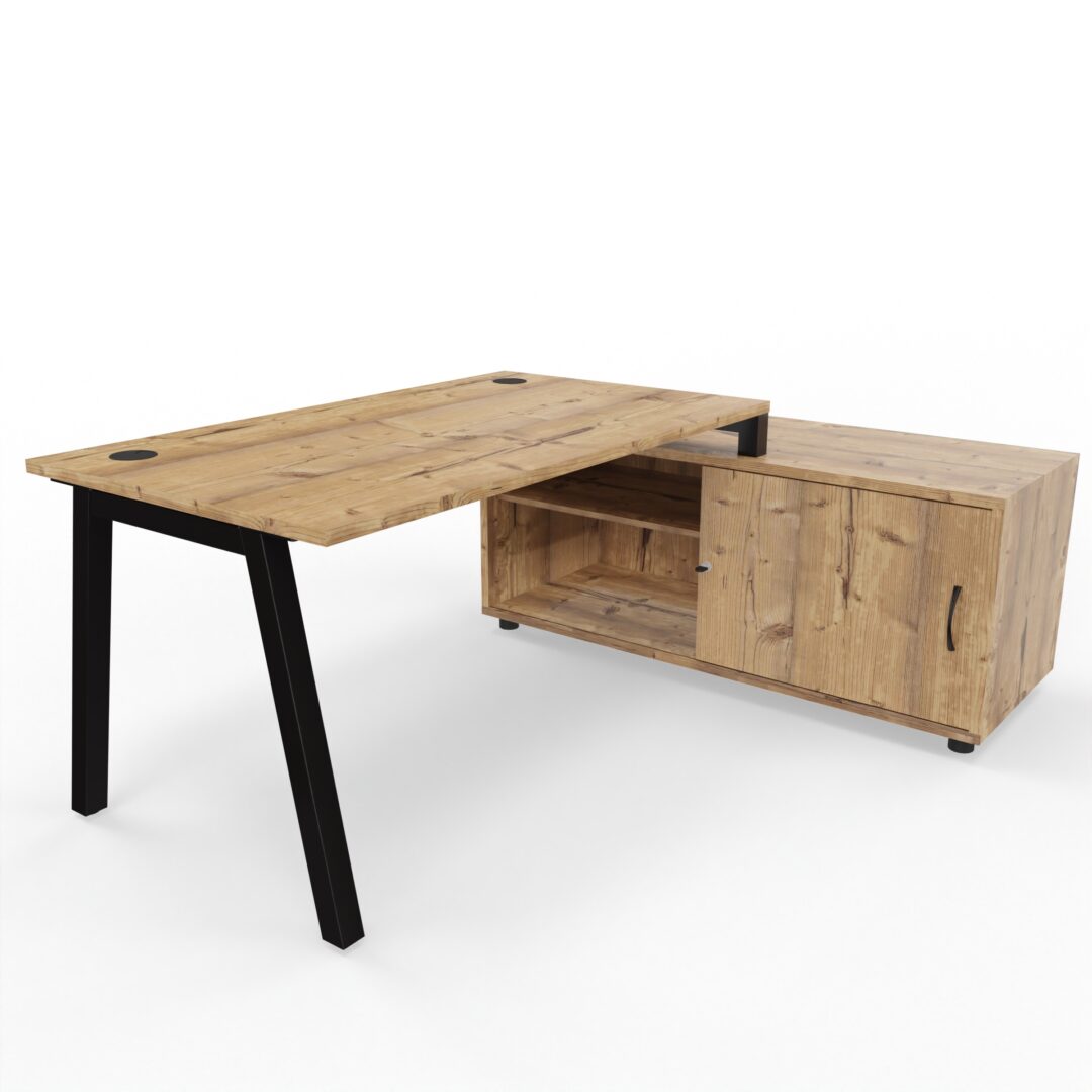 Bureau PARIS avec bbox timber pieds noirs