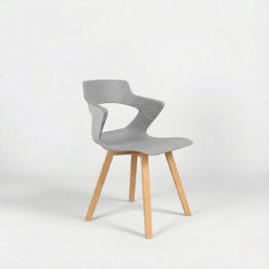 Chaise de réunion piétement bois ANKE