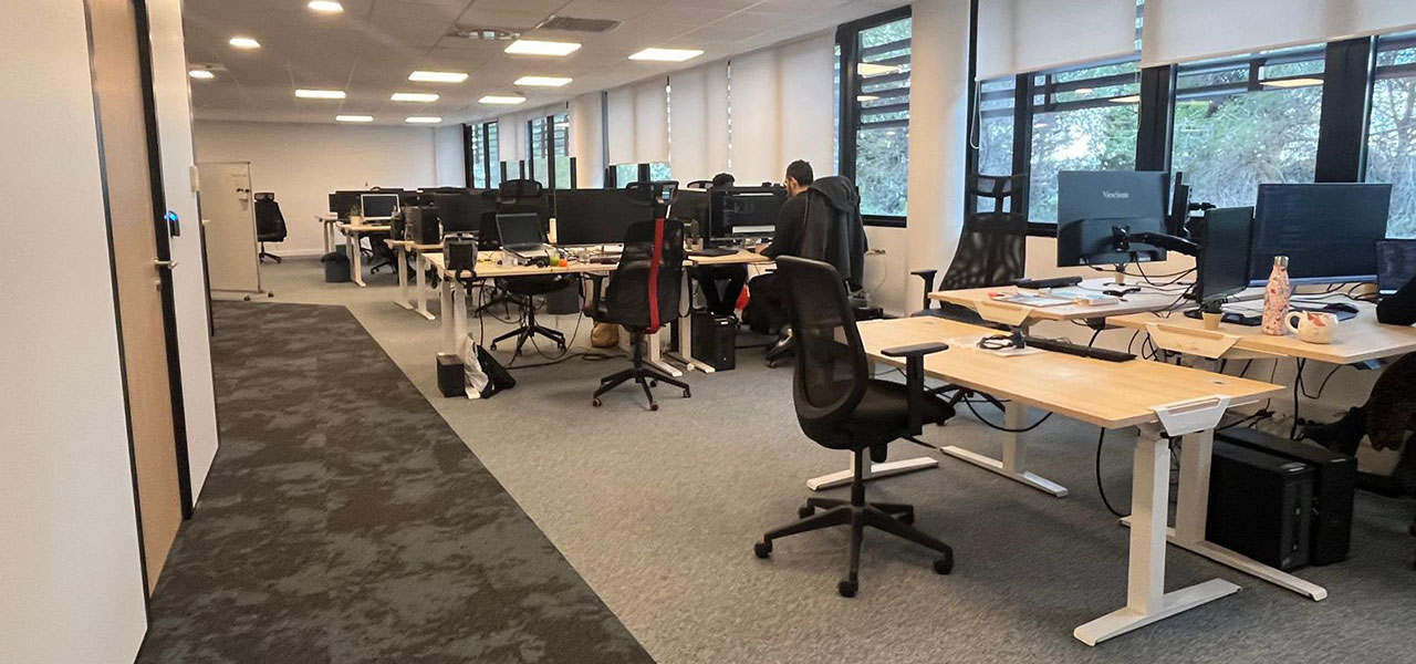Postes de travail en open space