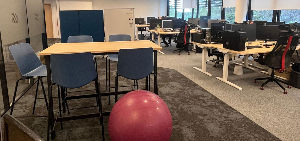 Aménagement de bureau en open space