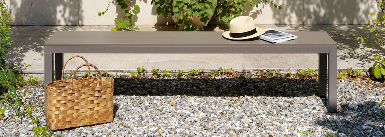 Banc extérieur de jardin