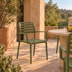 Chaise extérieure avec accoudoirs RICA