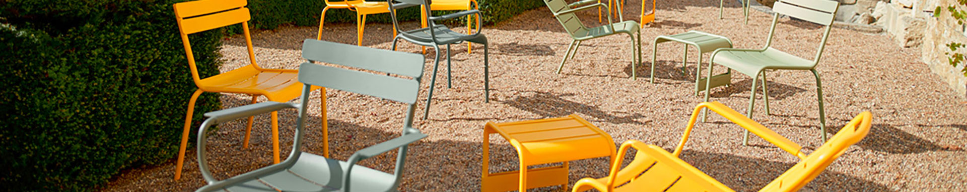 Chaises et tabourets de jardin